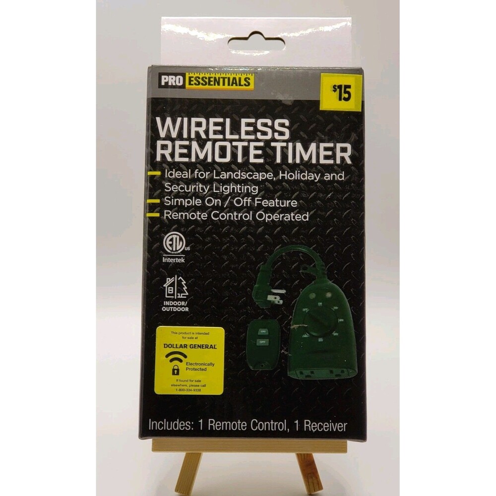 Pro Essentials Wireless Remote Timer Ideal For Landscape Security Holiday Season